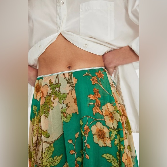 Free People Palermo Villa Chiffon Maxi Skirt - Picture 4 of 5